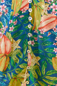 Robe midi Star Fruits en coton - Vert