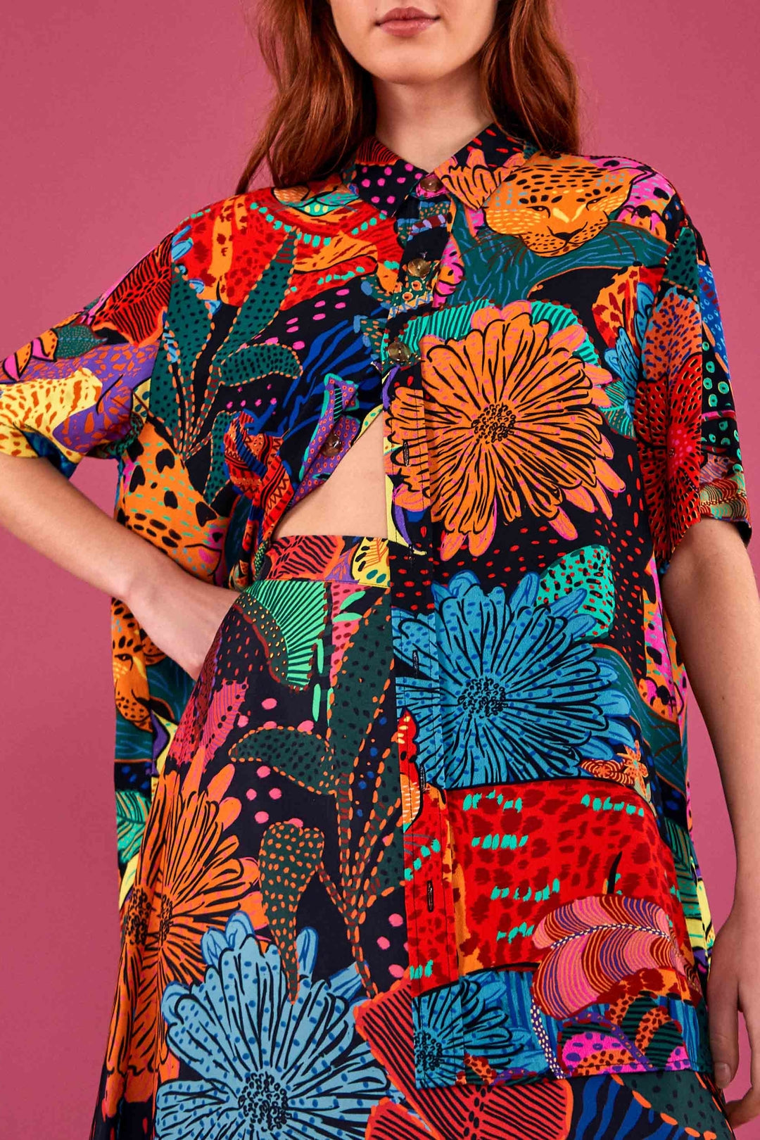 Chemise Léopards cool - Multicolore