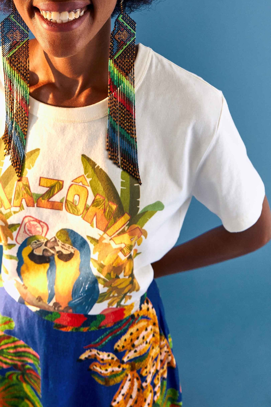 T-shirt Amazonia en coton - Blanc