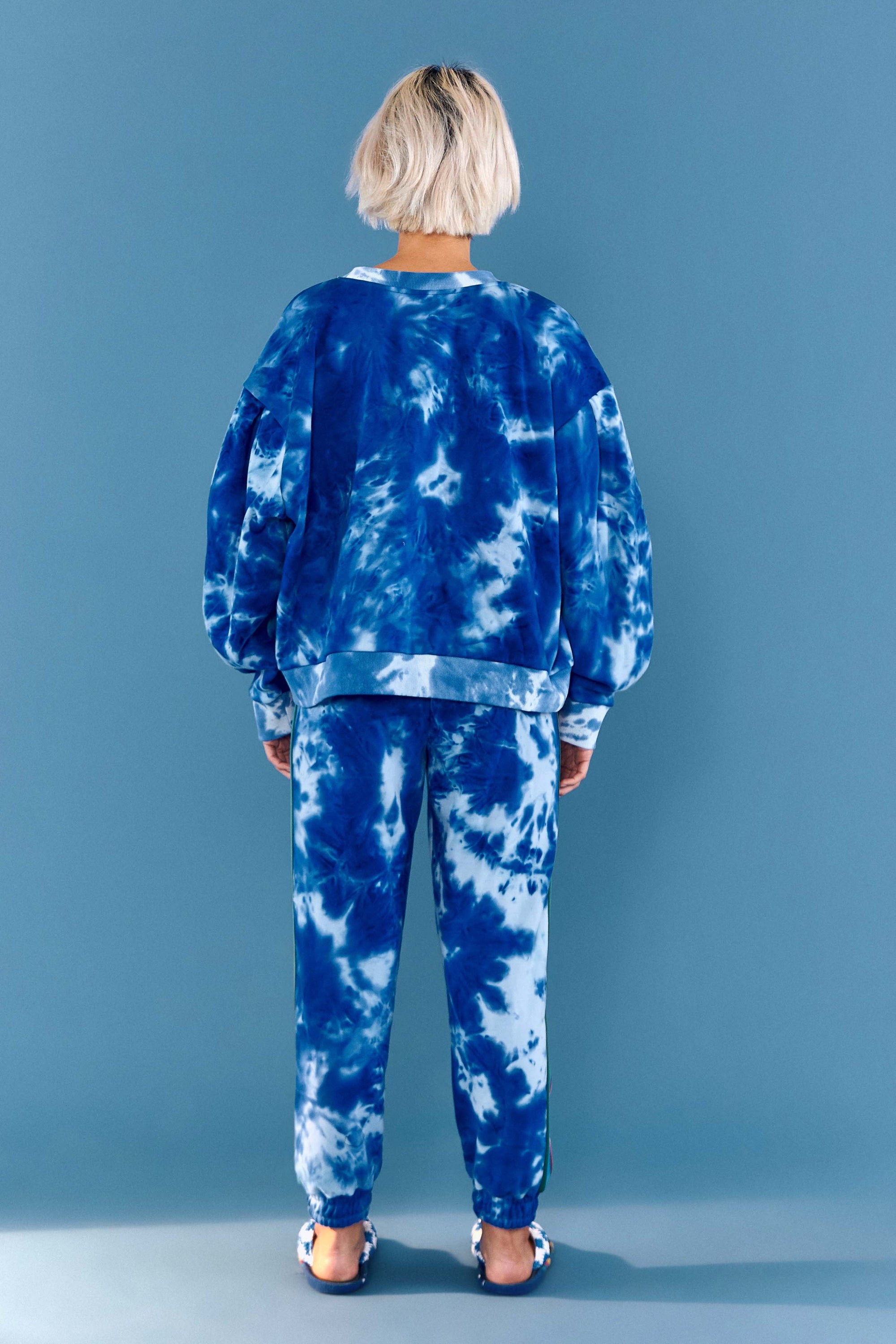 Sweat Radis en coton mélangé - Bleu