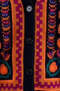 Cardigan Pineapple Scarf - Orange