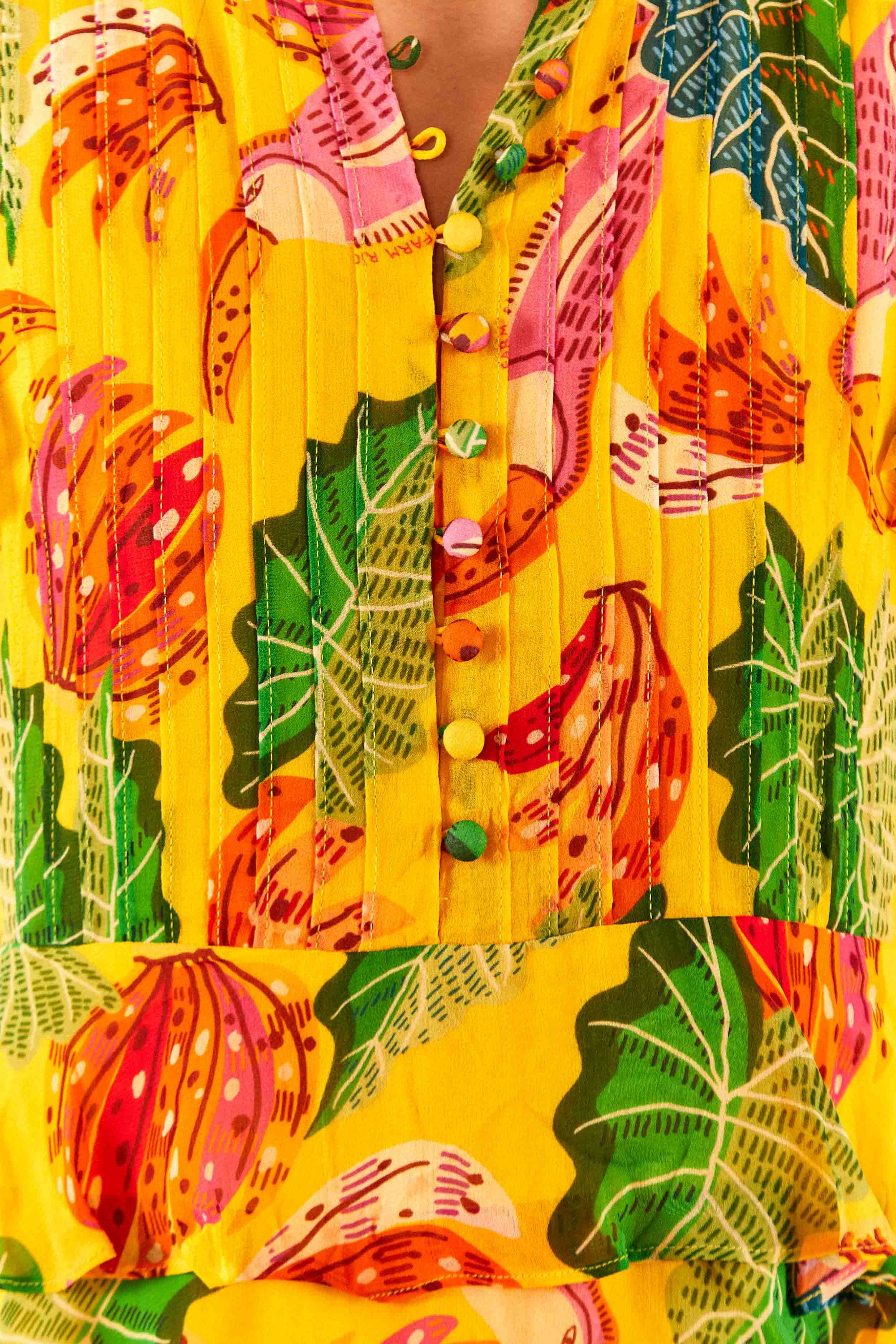 Robe courte Beaks & Bananas - Jaune