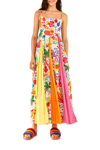 Robe longue Good Vibes en coton - Multicolore