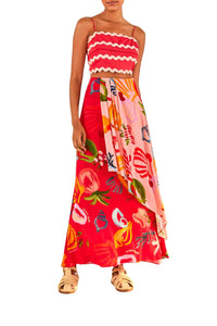 Jupe longue Fruits Ocean - Rose