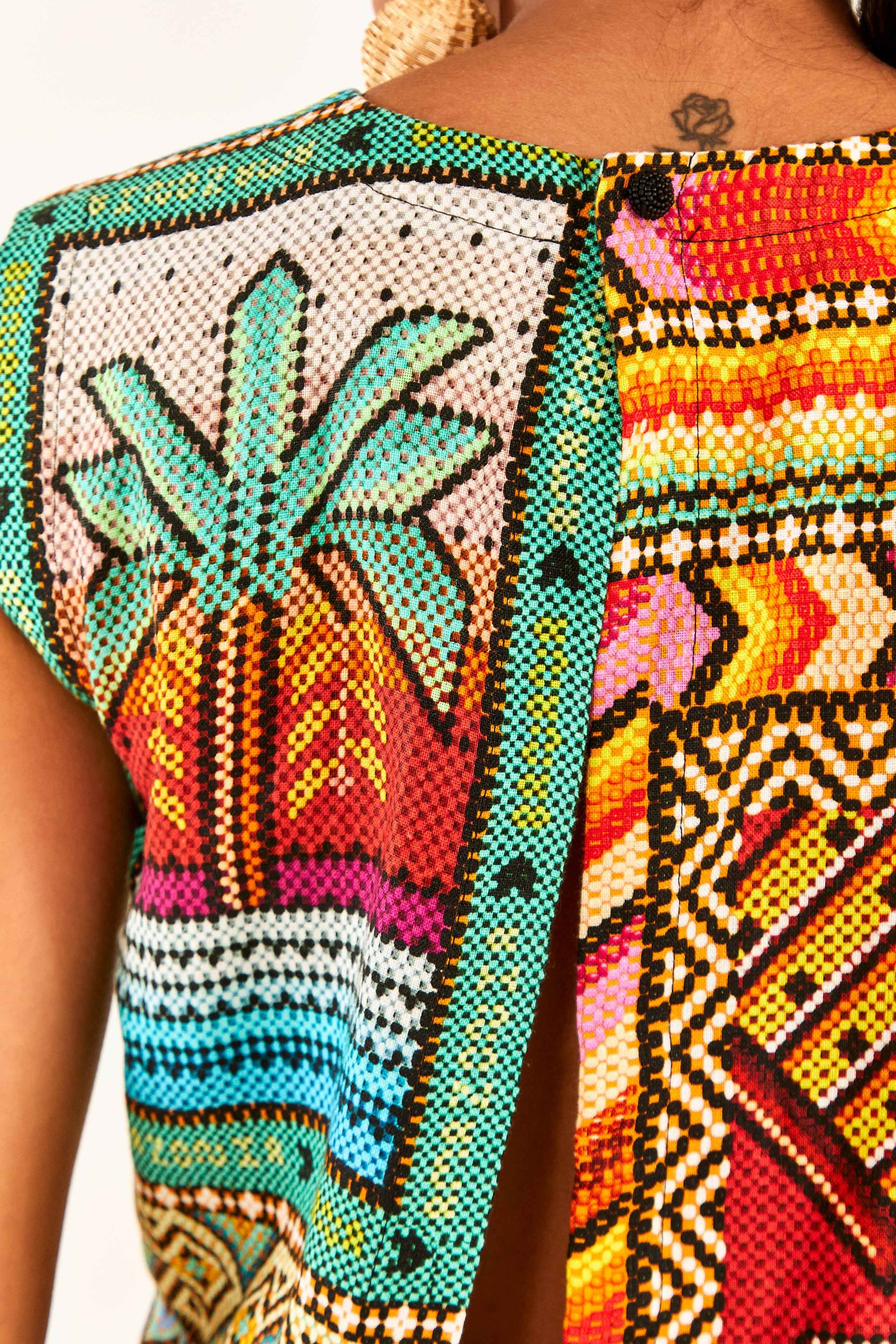 Top court Banana Scarves en lin - Vert
