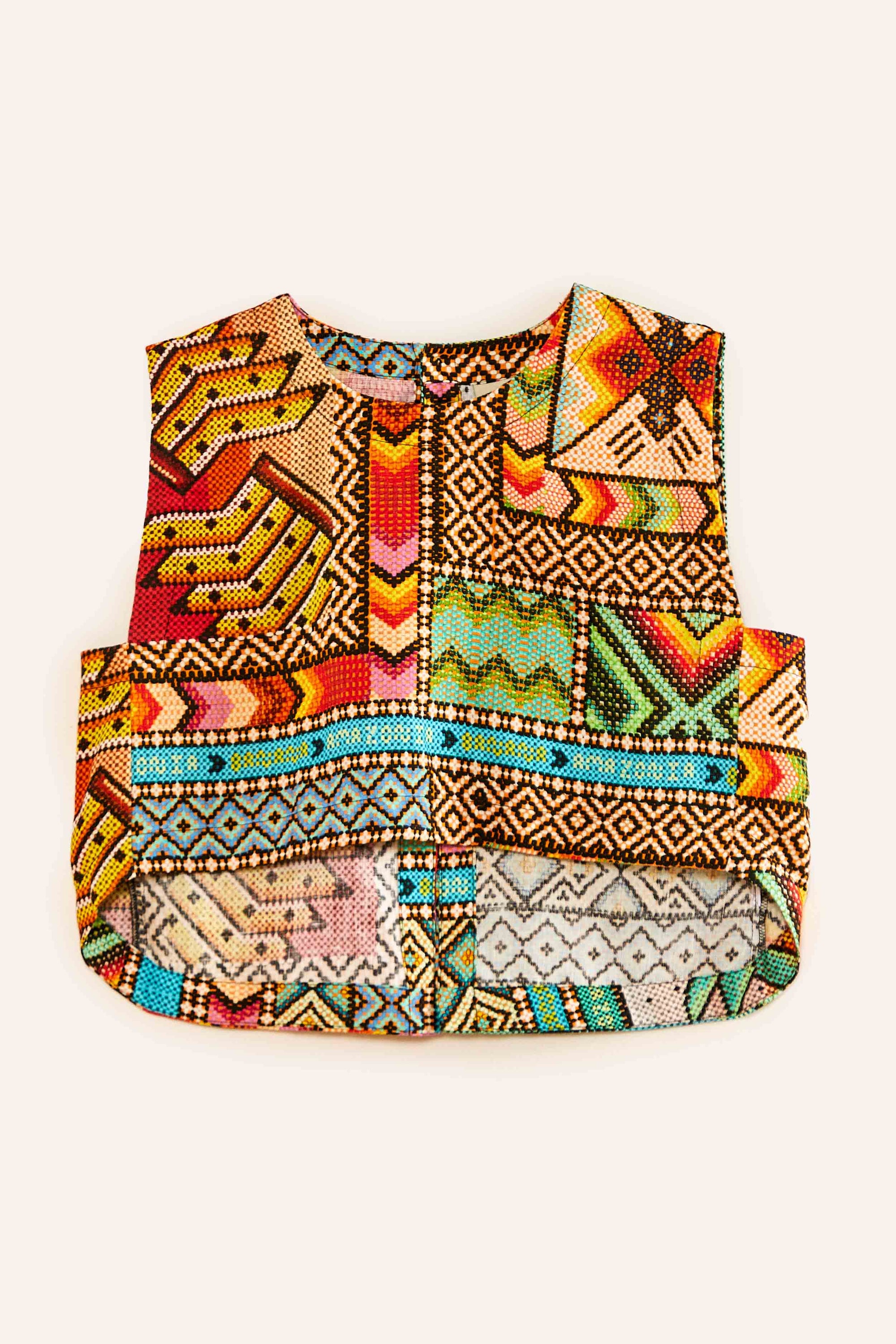 Top court Banana Scarves en lin - Vert