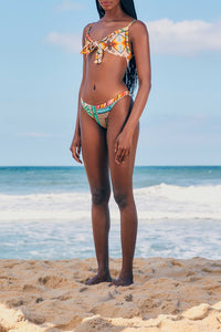 Bas de bikini Banana Scarves - Vert