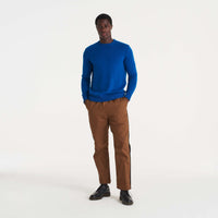 Pull à col rond Light en cachemire - English Blue