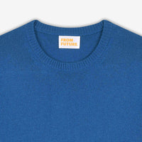 Pull à col rond Light en cachemire - English Blue
