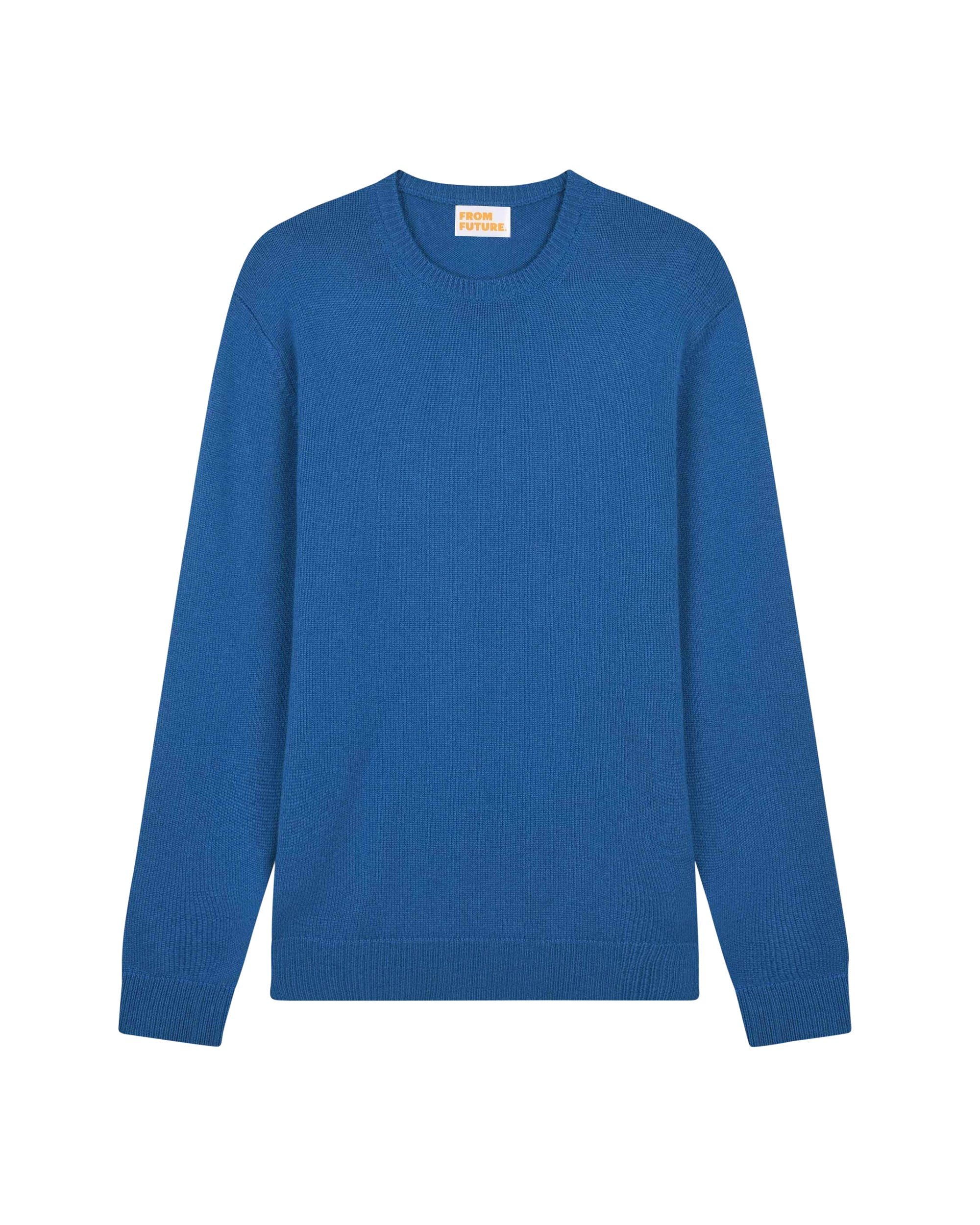 Pull à col rond Light en cachemire - English Blue