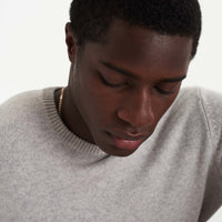Pull à col rond Light en cachemire - Light Heather Gray