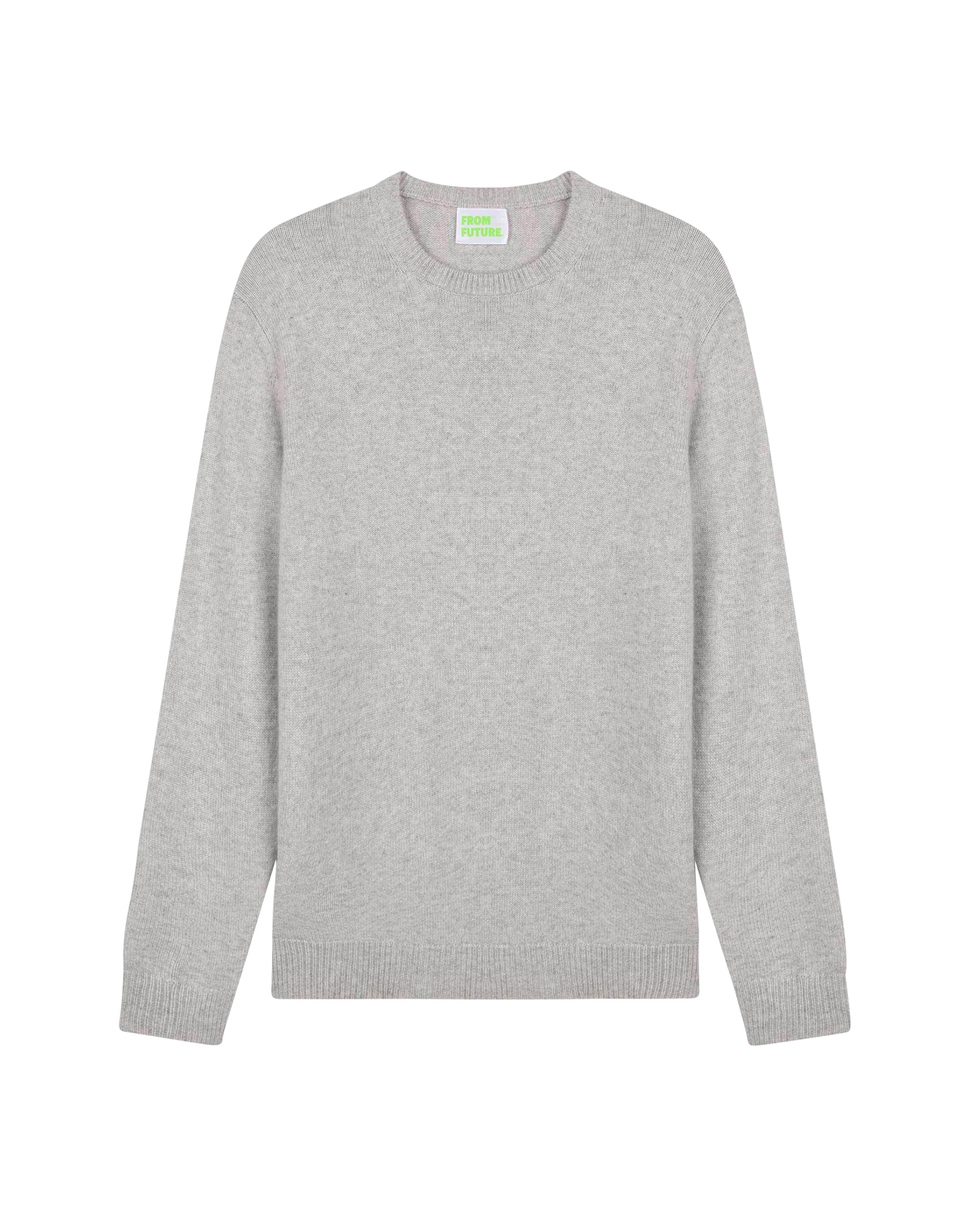 Pull à col rond Light en cachemire - Light Heather Gray