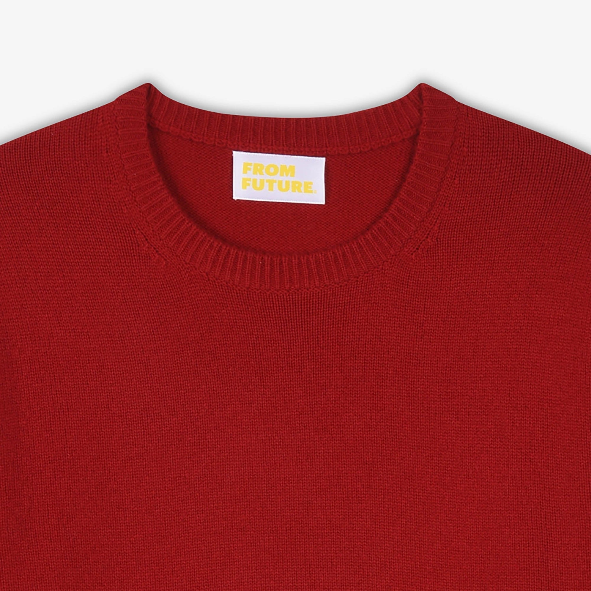 Pull à col rond Light en cachemire - Cherry Red
