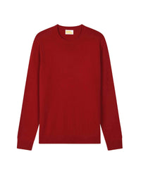Pull à col rond Light en cachemire - Cherry Red