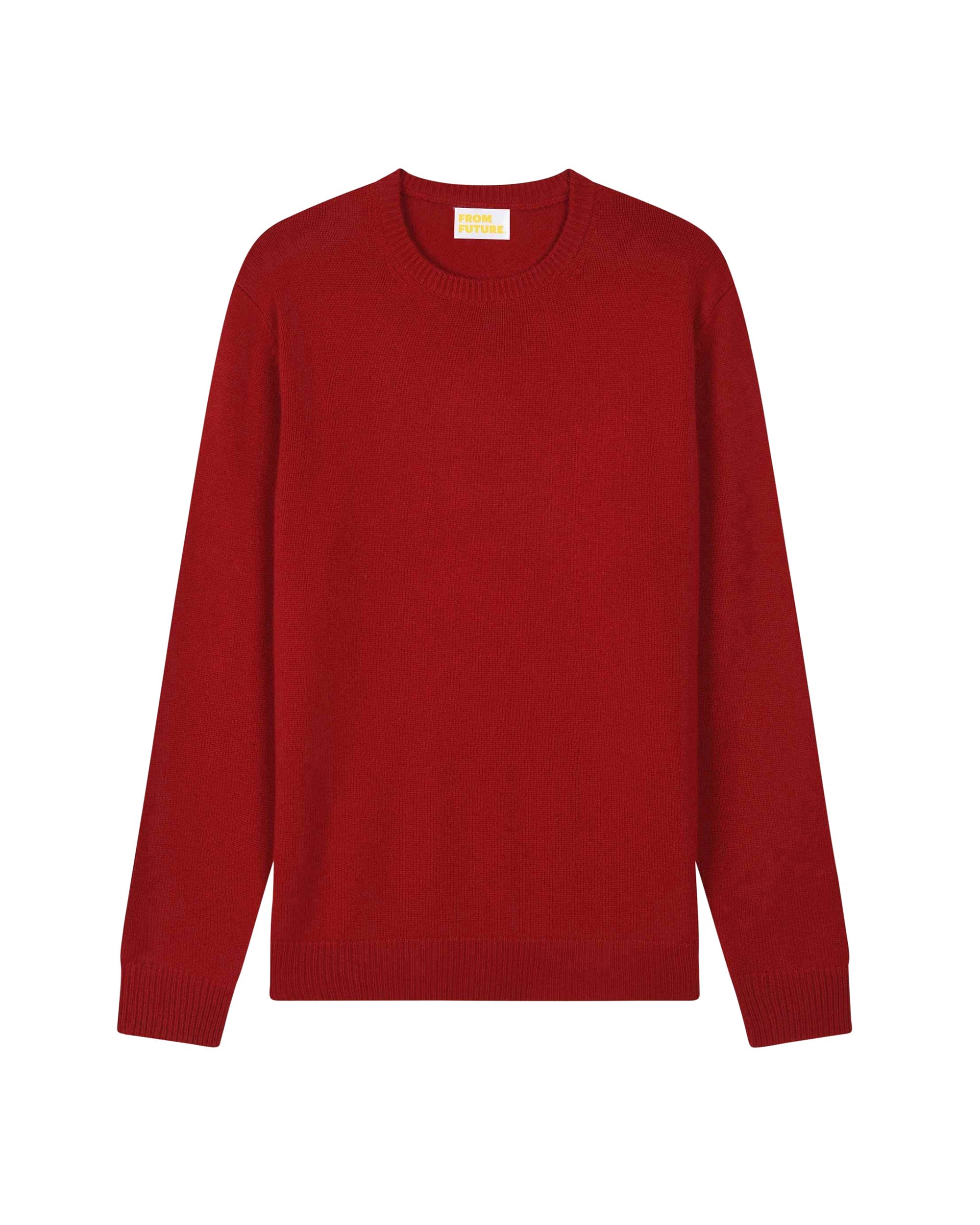 Pull à col rond Light en cachemire - Cherry Red