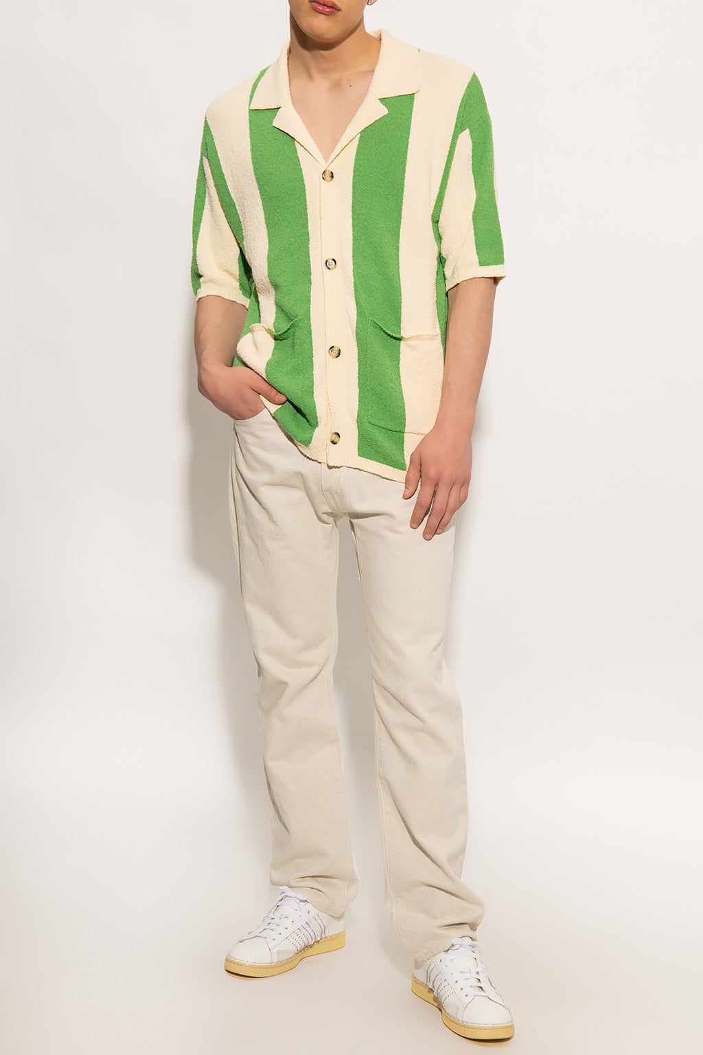 Chemise Jeff à manches courtes - Pale Yellow