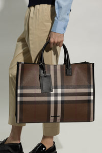Sac Denny à motif Vintage check - Dark Birch Brown