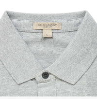 Polo à broderie contrastée - Pale Grey Melange
