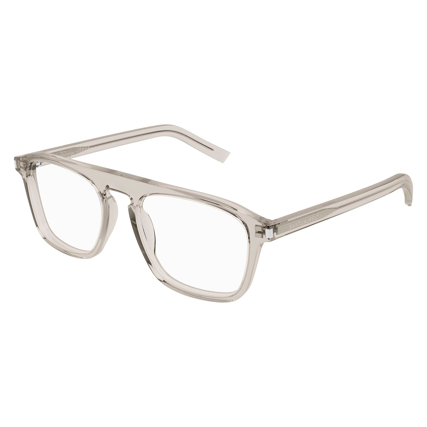 SL 157 Beige recycled acetate Optical Frames - Shiny Transparent Beige