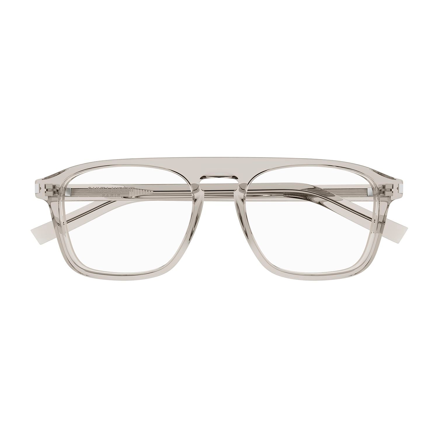 SL 157 Beige recycled acetate Optical Frames - Shiny Transparent Beige