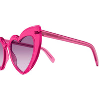SL 181 Loulou Pink acetate Sunglasses - Shiny Transparent Magenta