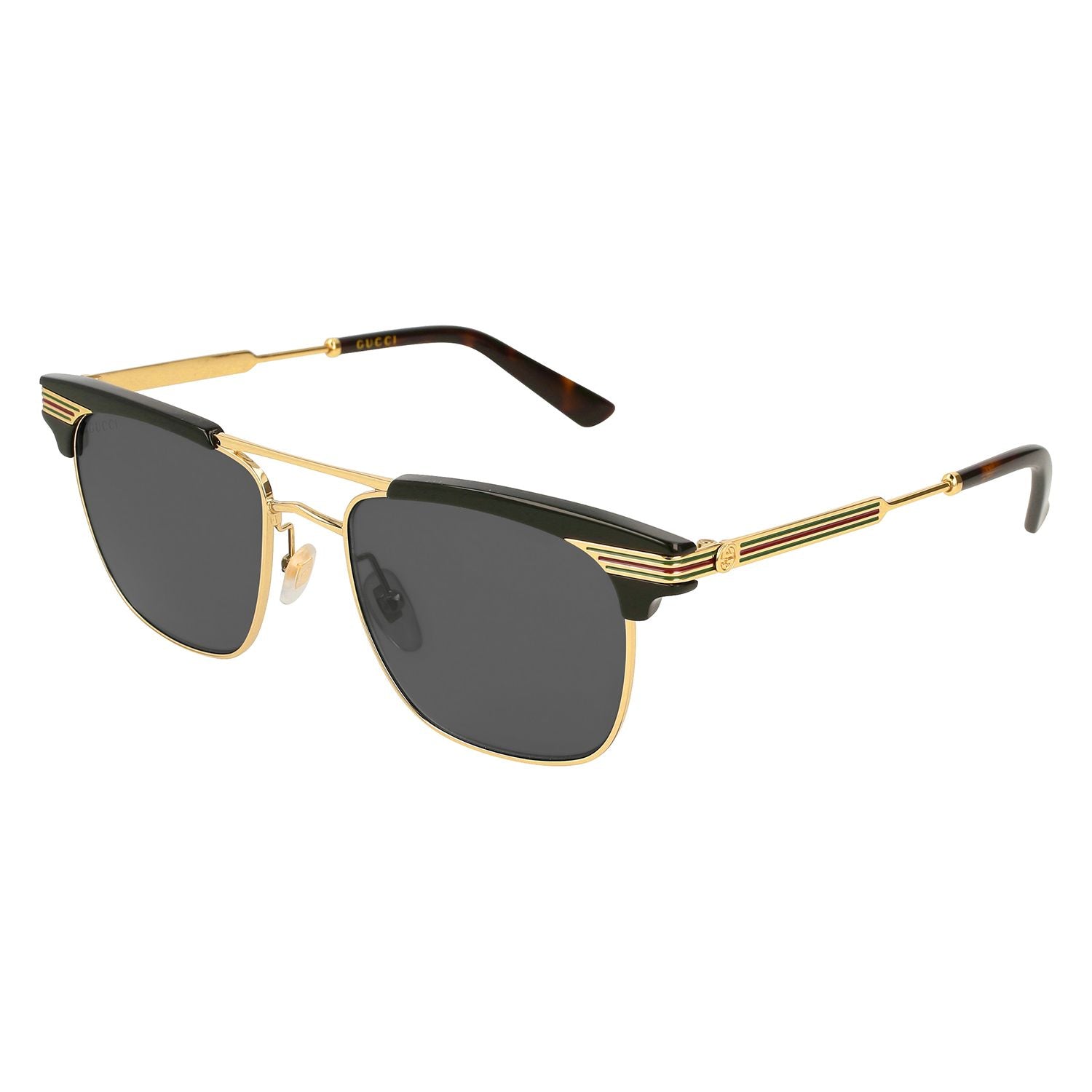 GG0287S Black metal Sunglasses - Shiny Black & Endura Gold