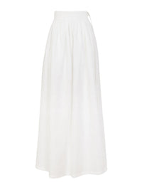 Jupe maxi portefeuille Paloma Chloé x Eres en lin - Iconic Milk