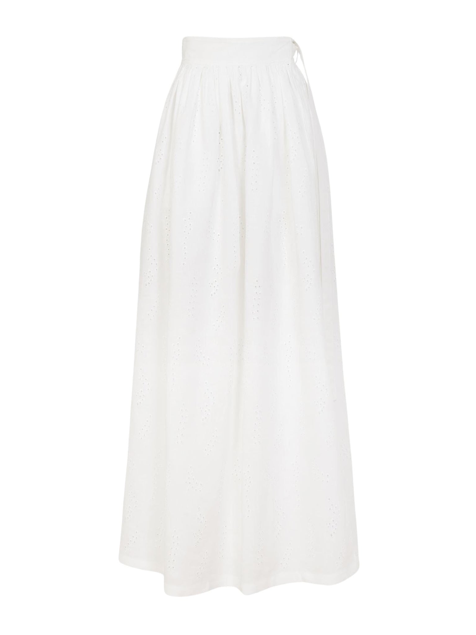 Jupe maxi portefeuille Paloma Chloé x Eres en lin - Iconic Milk