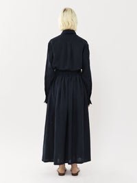 Jupe maxi portefeuille Paloma Chloé x Eres en lin - Summer Night