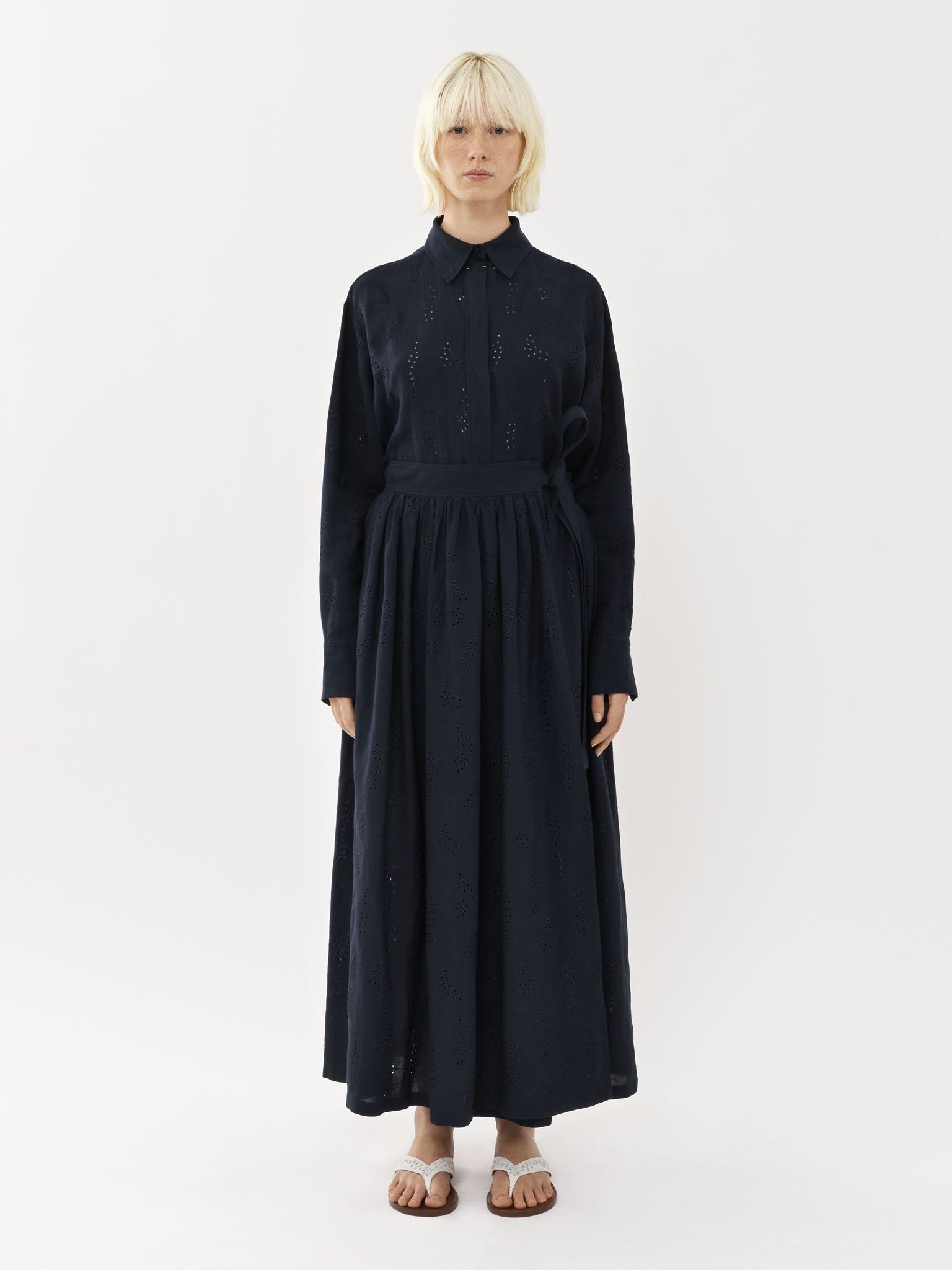 Jupe maxi portefeuille Paloma Chloé x Eres en lin - Summer Night