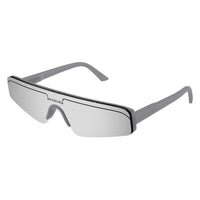 BB0003S Grey recycled acetate Sunglasses - Shiny Solid Grey