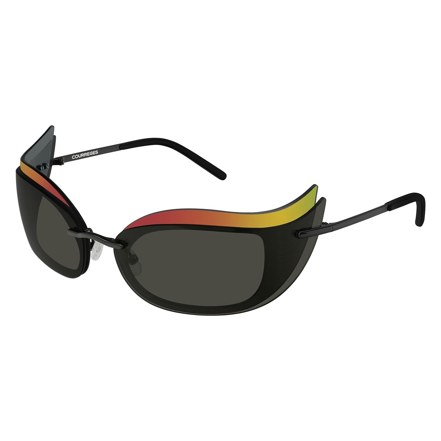 CL1903 Grey metal Sunglasses - Shiny Gun Metal