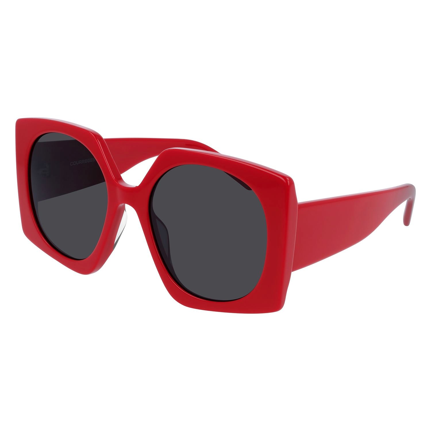 CL1907 Red acetate Sunglasses - Shiny Solid Red