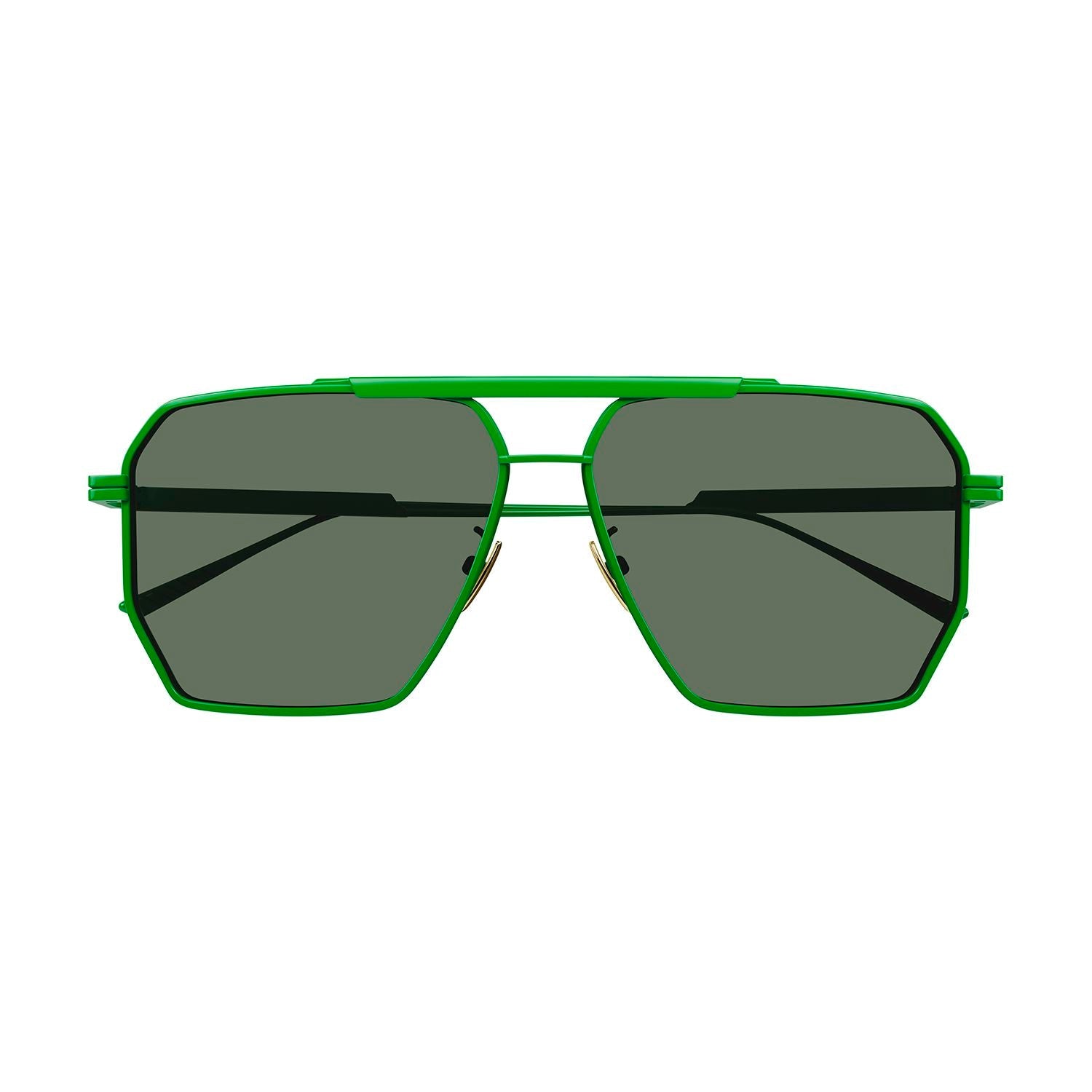 BV1012S Green metal Sunglasses - Shiny Varnished Green