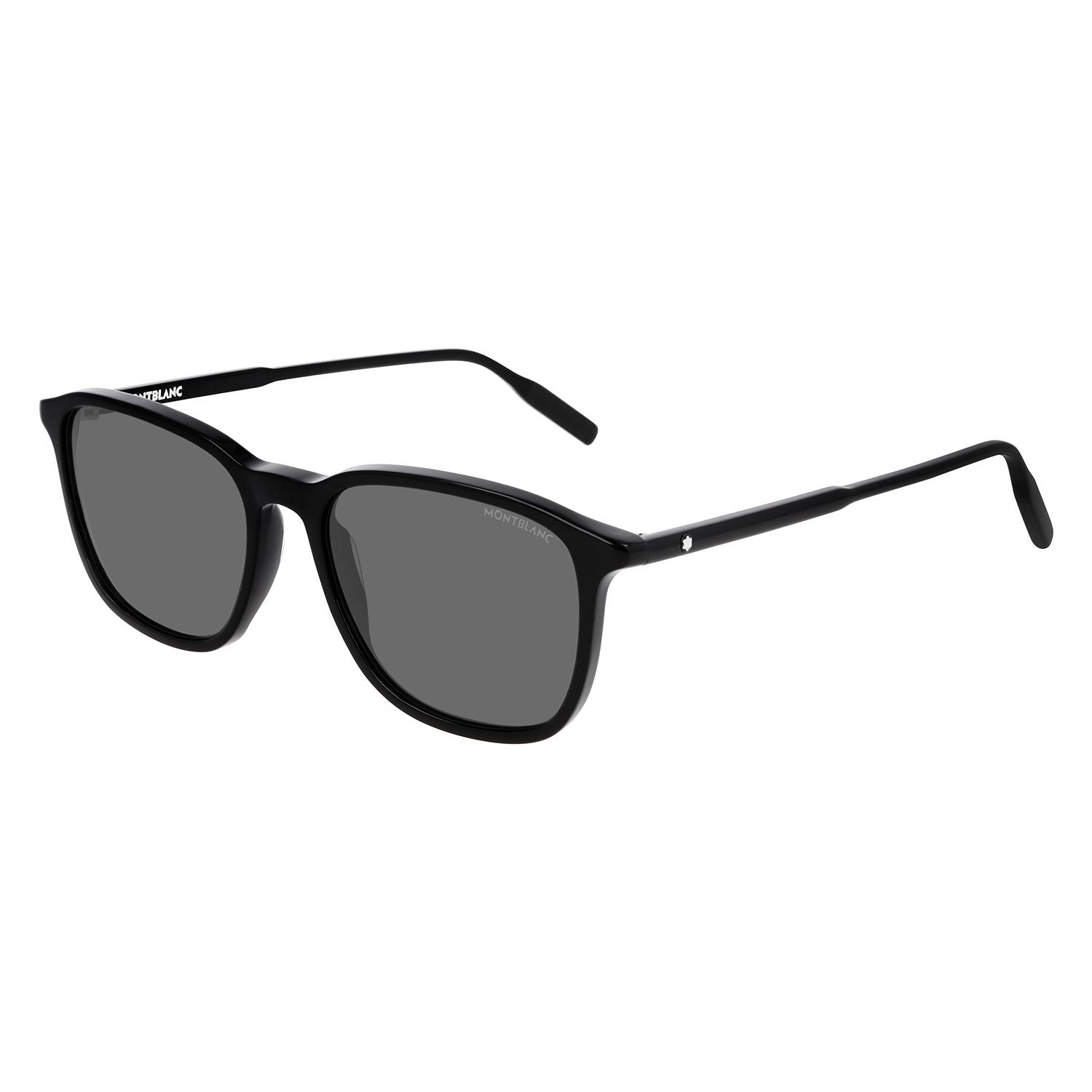 MB0082S Black recycled acetate Sunglasses - Shiny Solid Black