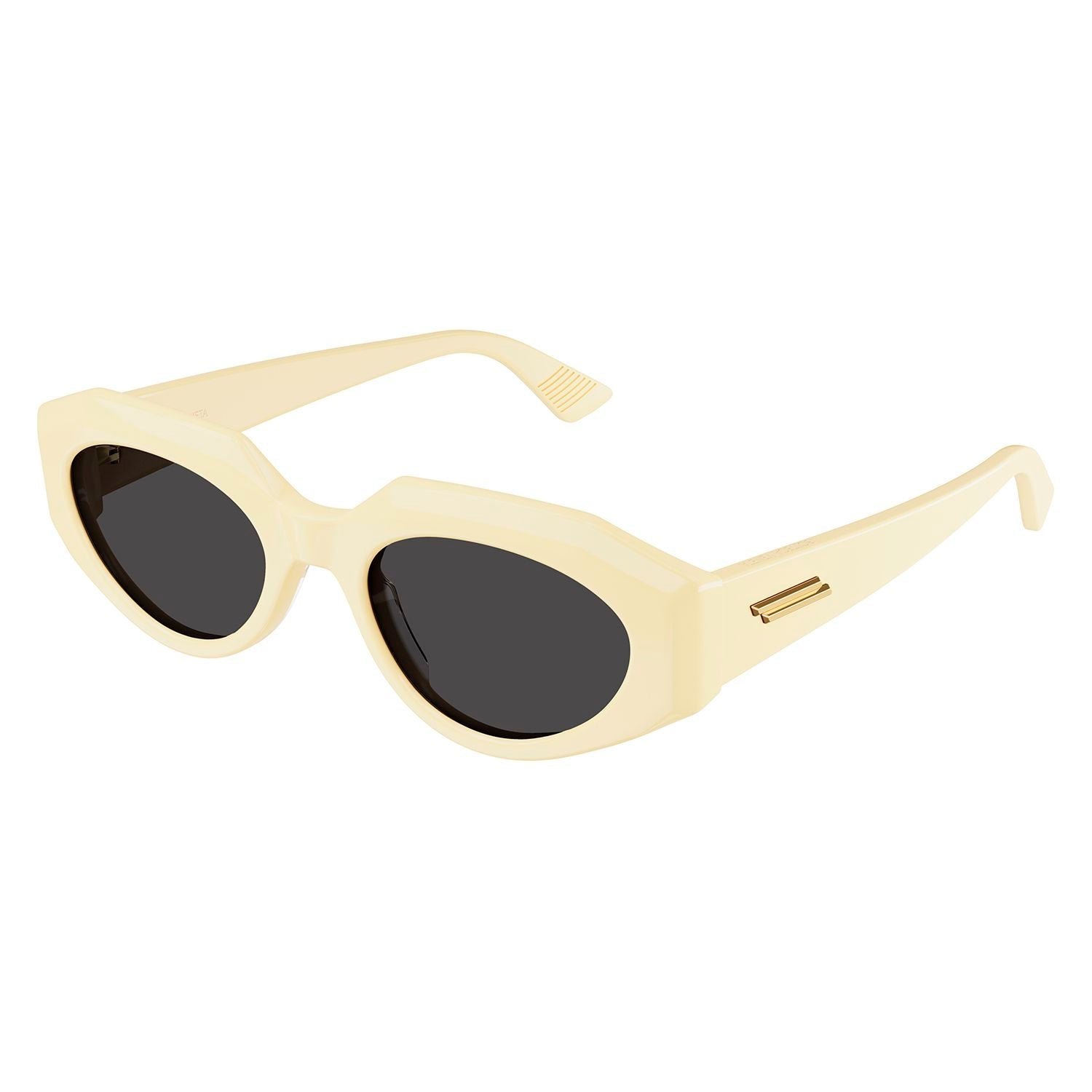BV1031S Yellow acetate Sunglasses - Shiny Solid Yellow Butter