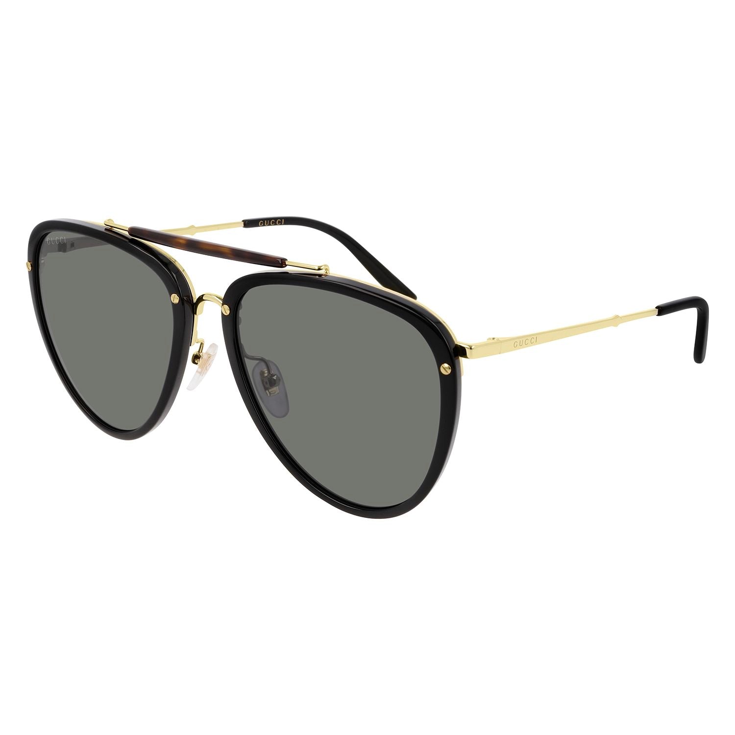 GG0672S Black acetate Sunglasses - Shiny Black & Endura Gold