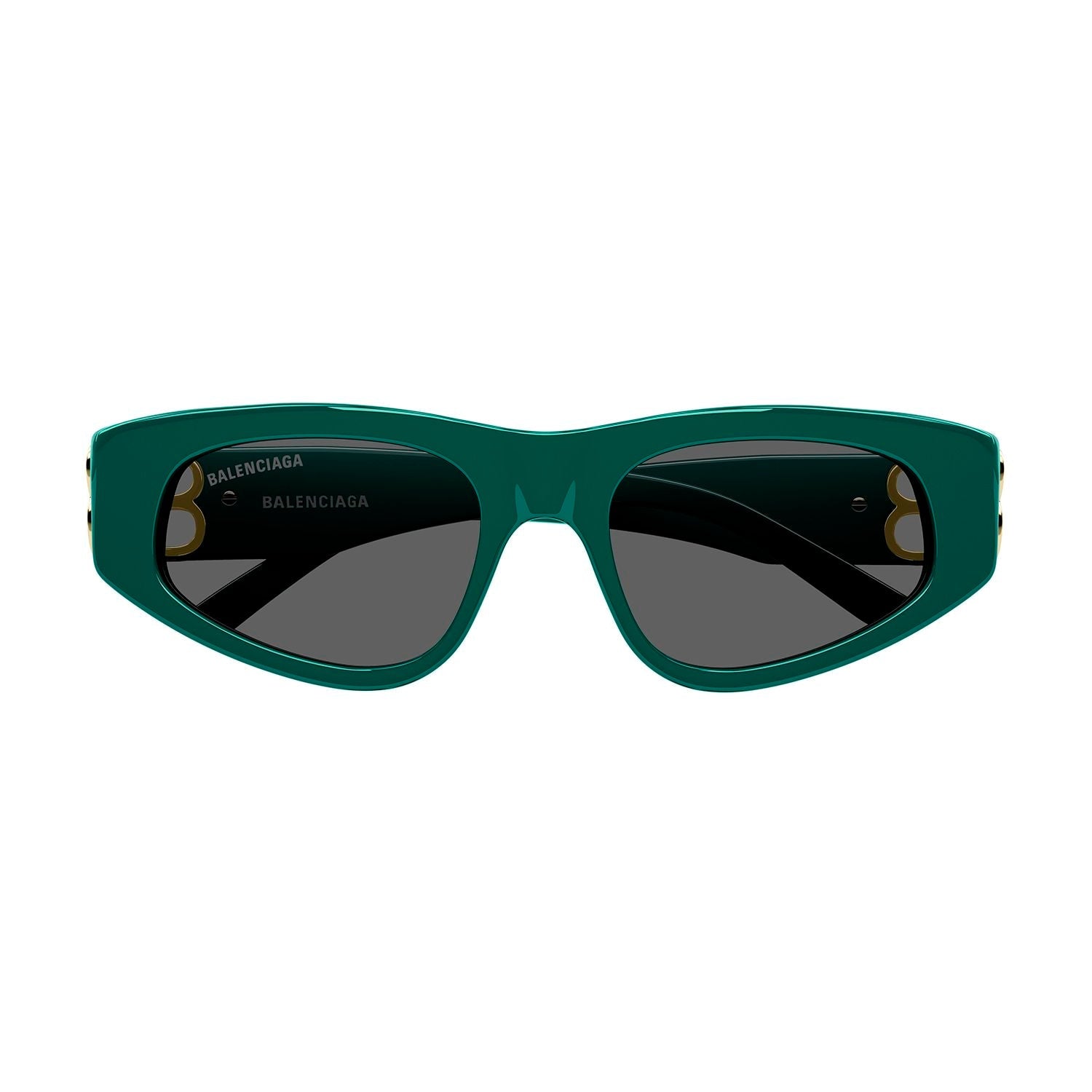 BB0095S Green acetate Sunglasses - Shiny Solid Green