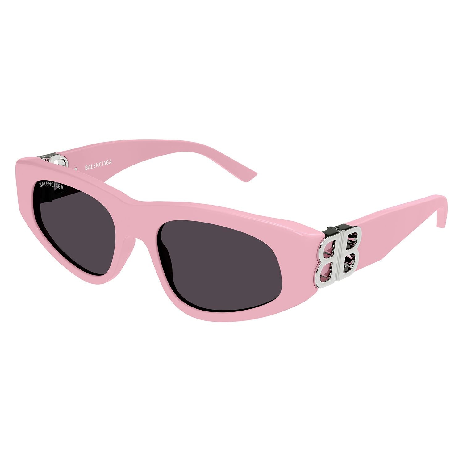 BB0095S Pink recycled acetate Sunglasses - Shiny Solid Pink