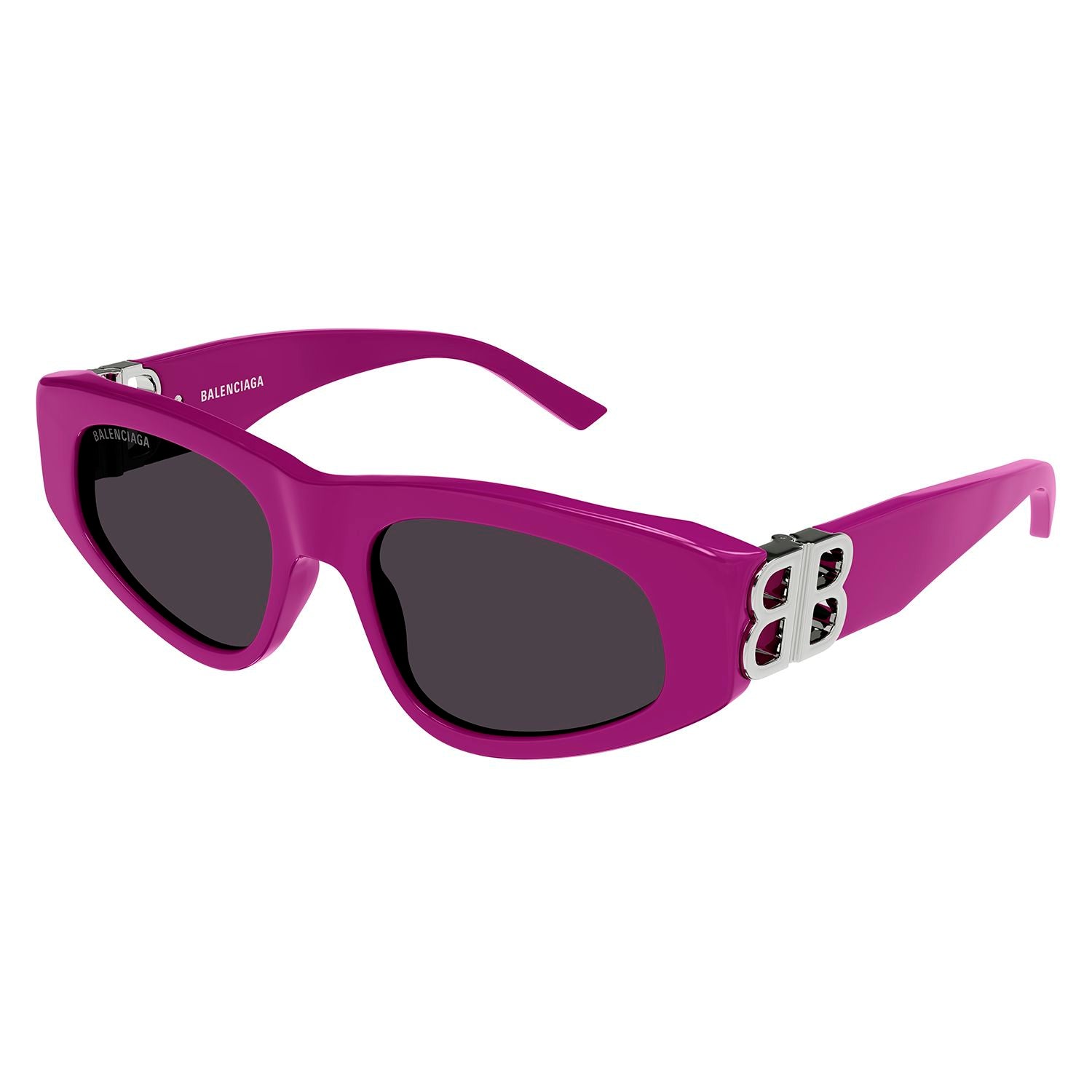 BB0095S Fuchsia recycled acetate Sunglasses - Shiny Solid Fuchsia