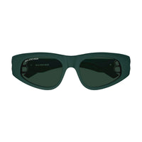 BB0095S Green recycled acetate Sunglasses - Shiny Dark Green