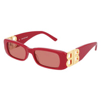 BB0096S Red recycled acetate Sunglasses - Shiny Solid Red