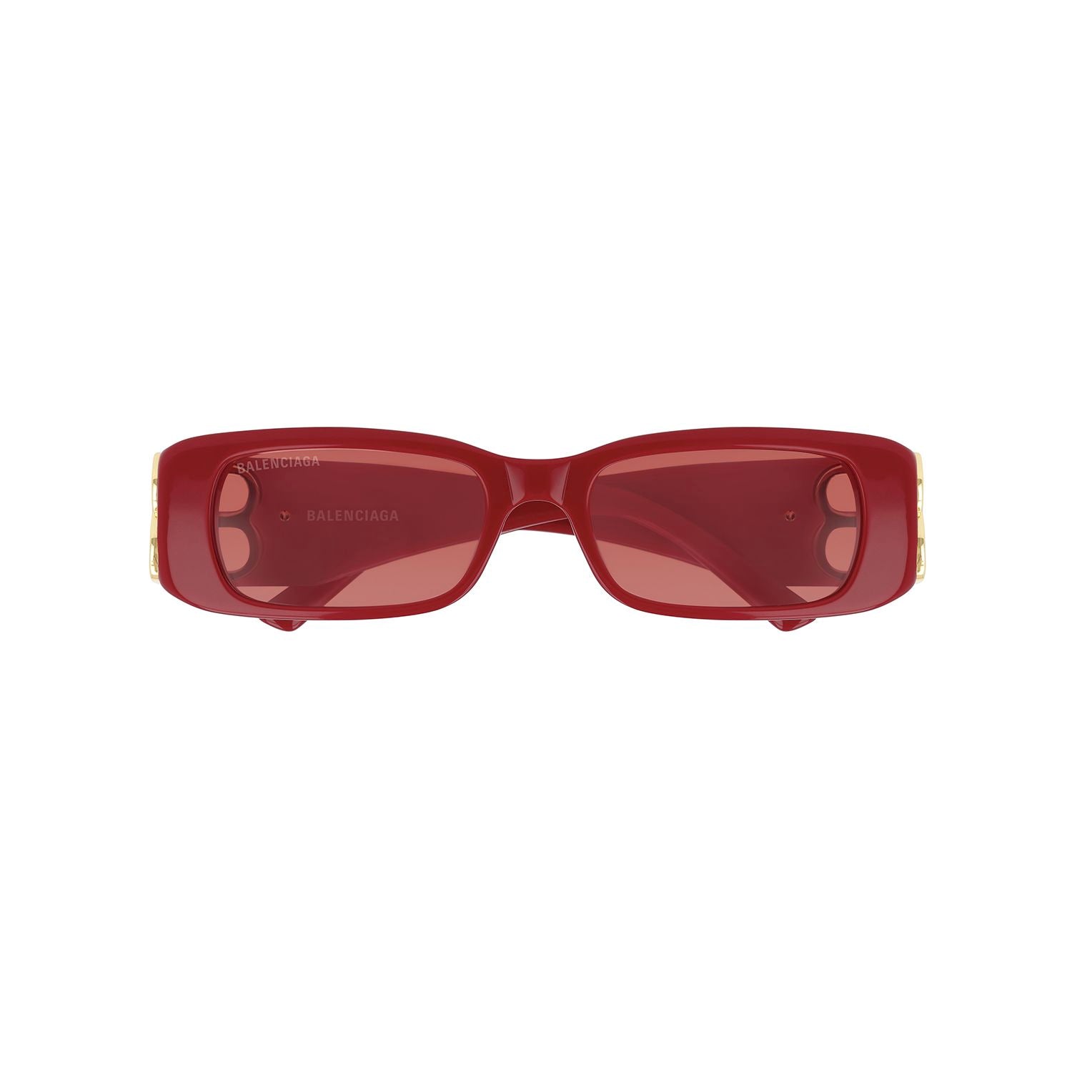 BB0096S Red recycled acetate Sunglasses - Shiny Solid Red