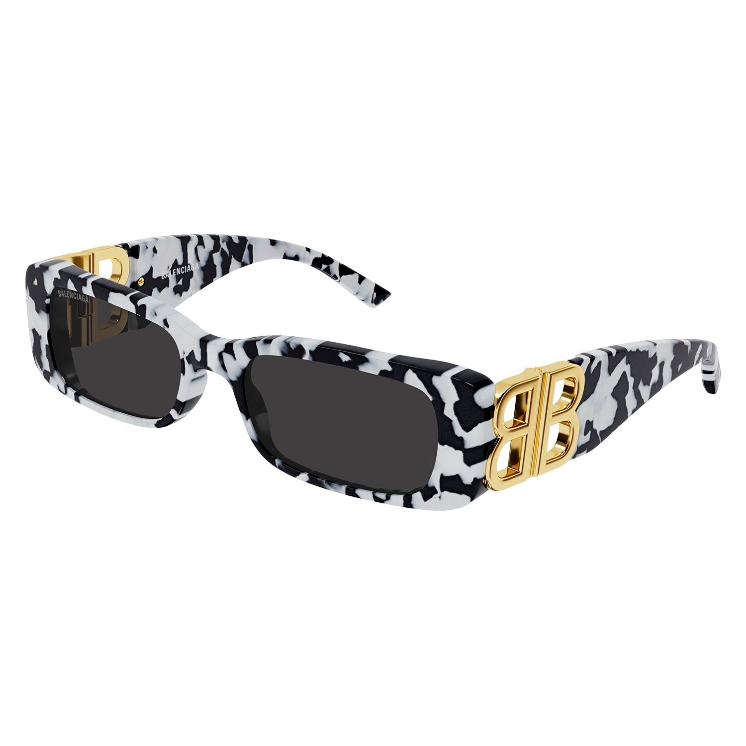 BB0096S Havana recycled acetate Sunglasses - Shiny Black & White Havana
