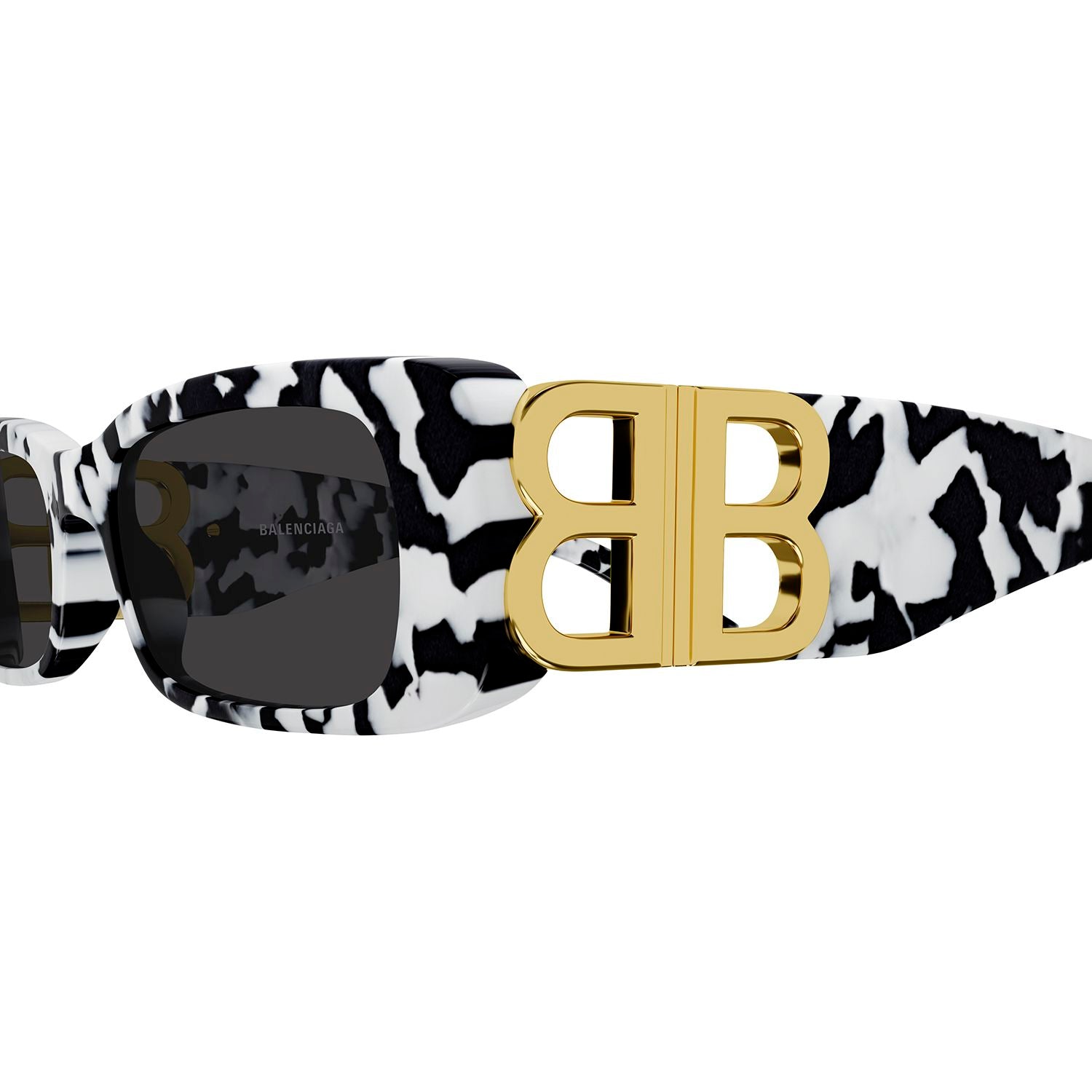 BB0096S Havana recycled acetate Sunglasses - Shiny Black & White Havana