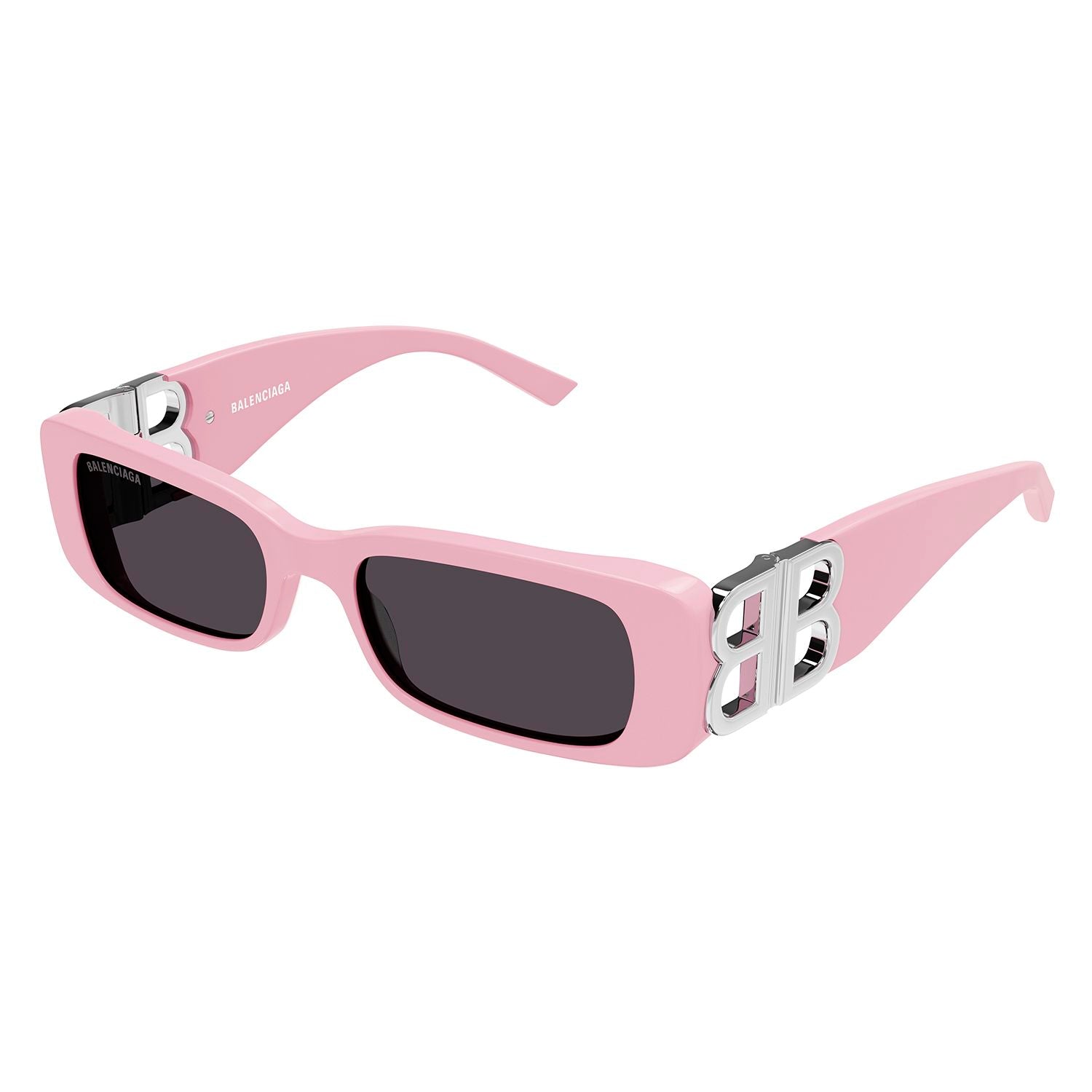 BB0096S Pink recycled acetate Sunglasses - Shiny Solid Pink