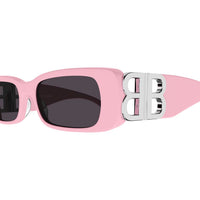BB0096S Pink recycled acetate Sunglasses - Shiny Solid Pink