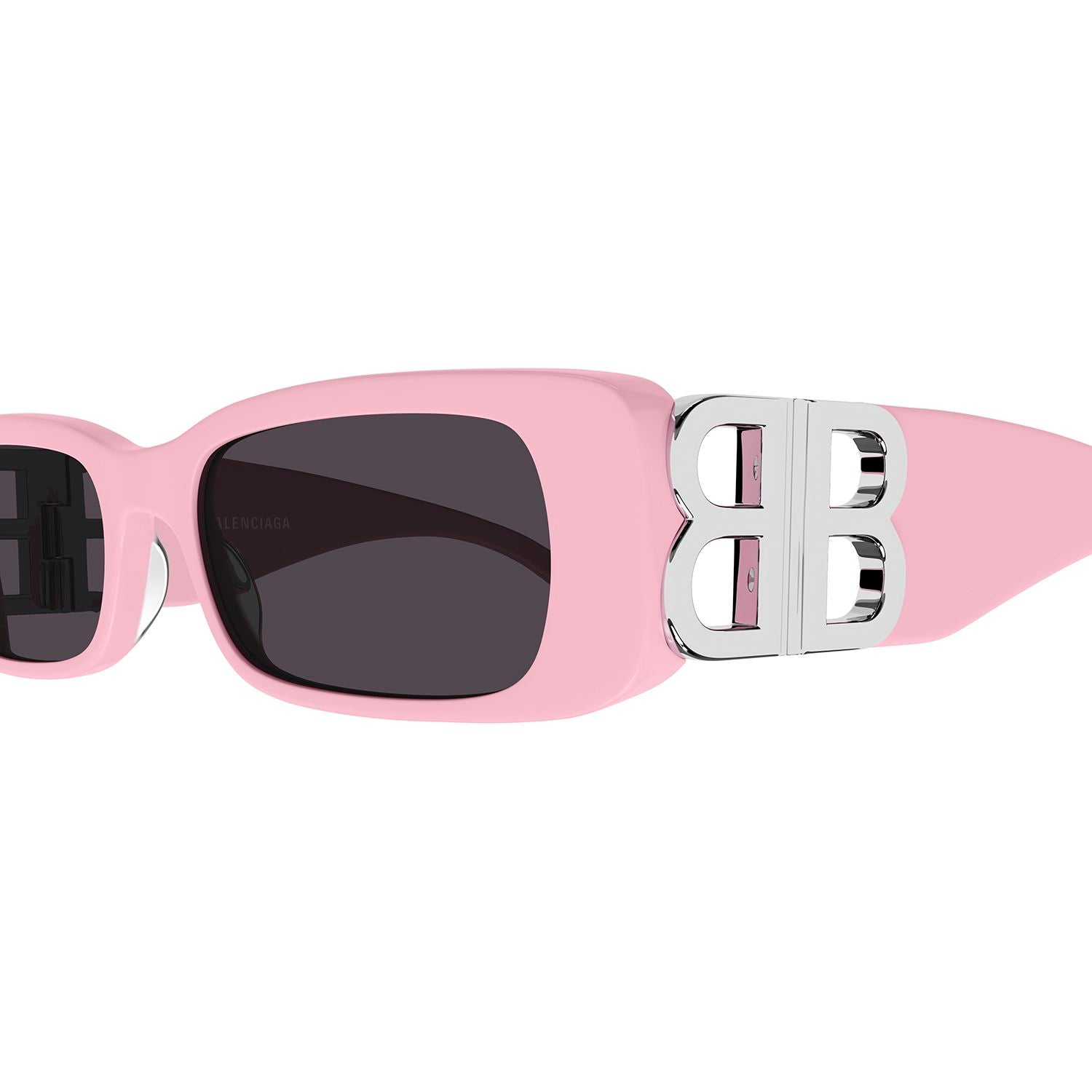 BB0096S Pink recycled acetate Sunglasses - Shiny Solid Pink