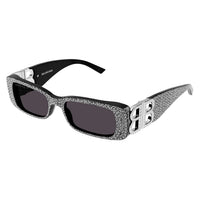 BB0096S Black recycled acetate & crystal strass Sunglasses - Shiny Black