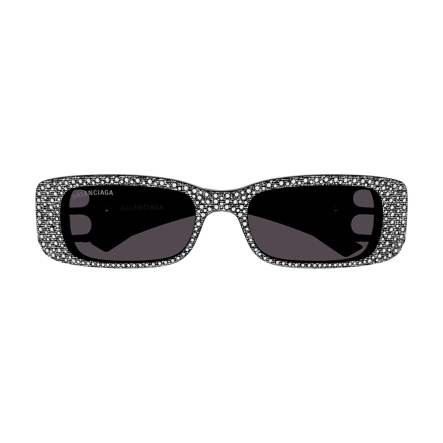 BB0096S Black recycled acetate & crystal strass Sunglasses - Shiny Black
